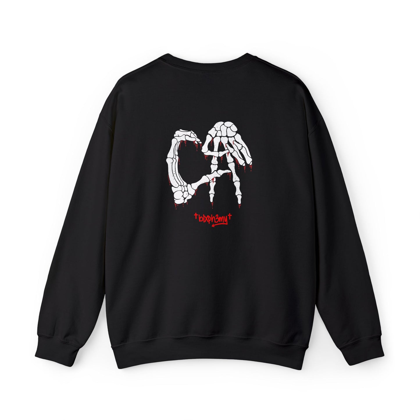 Blxph3my Bloody Gold Fangs Crewneck