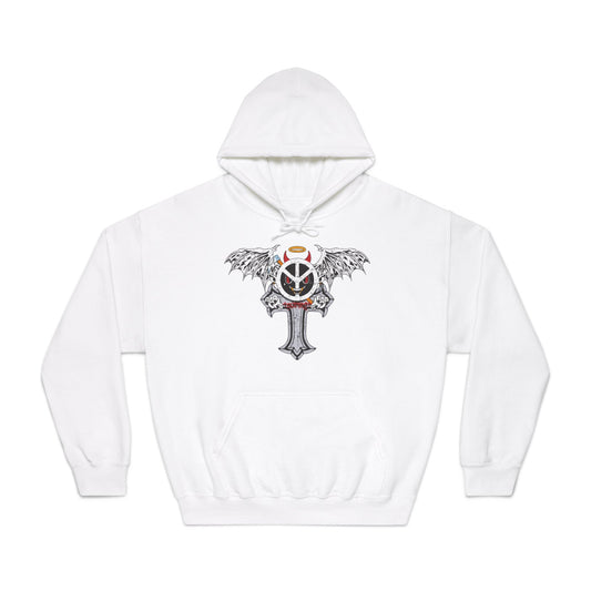 Blxph3my Wings and Cross Adult Hoodie