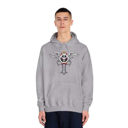 Blxph3my Wings and Cross Adult Hoodie