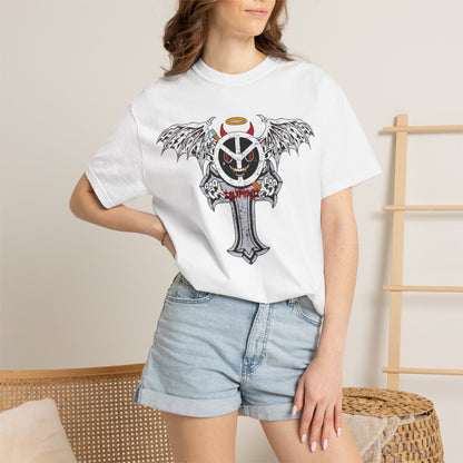 Blxph3my Wings and Cross T-shirt
