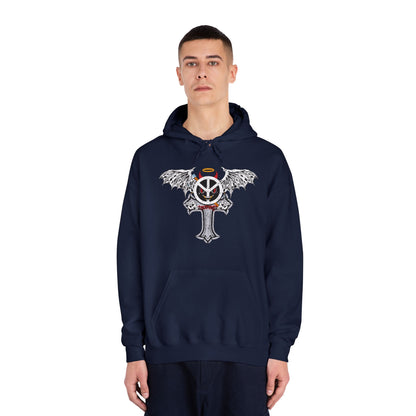 Blxph3my Wings and Cross Adult Hoodie