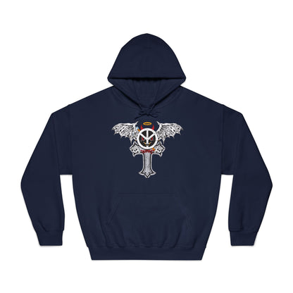 Blxph3my Wings and Cross Adult Hoodie