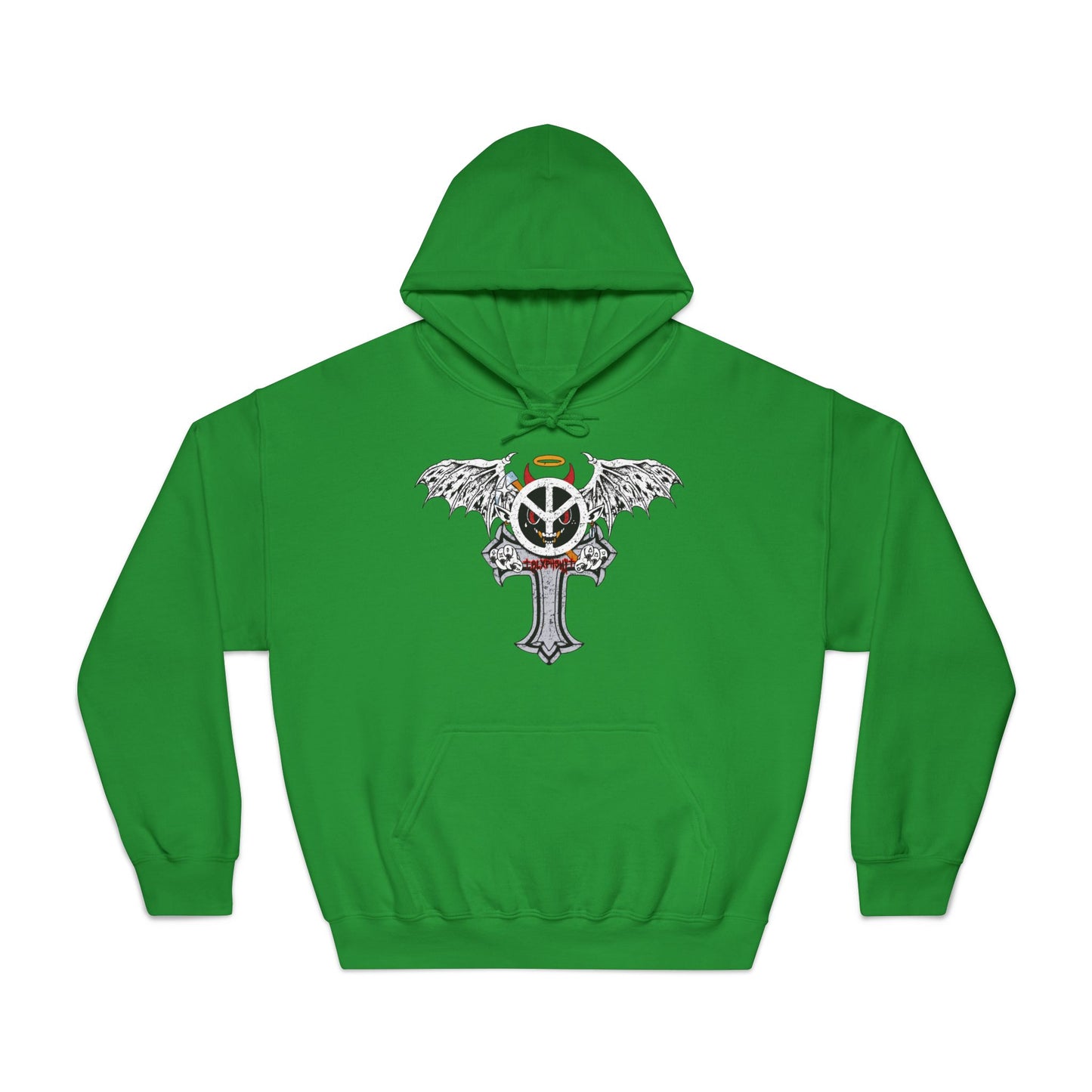 Blxph3my Wings and Cross Adult Hoodie