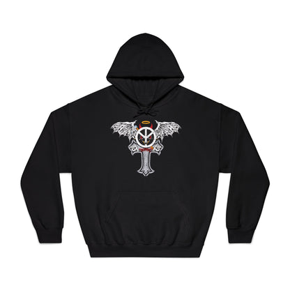 Blxph3my Wings and Cross Adult Hoodie
