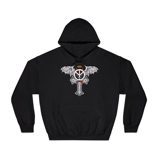 Blxph3my Wings and Cross Adult Hoodie