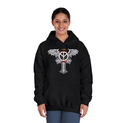 Blxph3my Wings and Cross Adult Hoodie