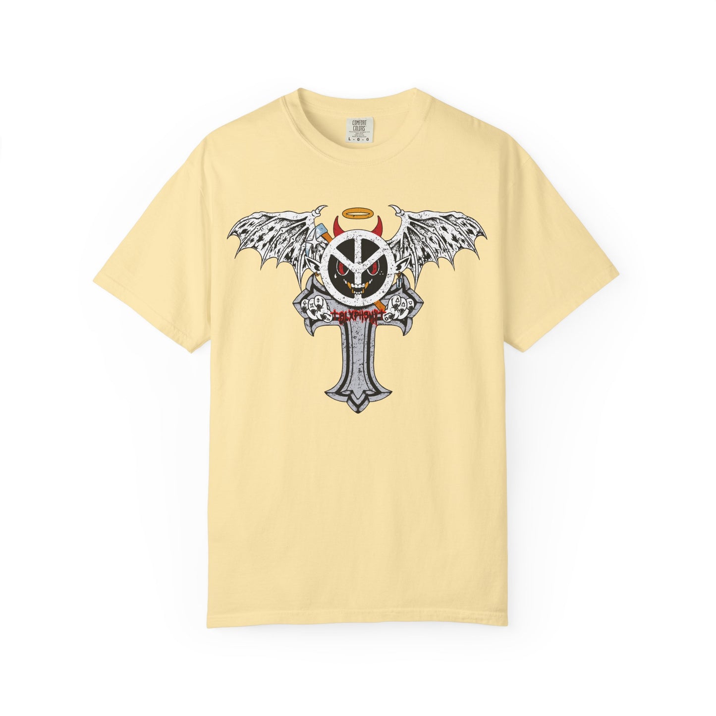 Blxph3my Wings and Cross T-shirt