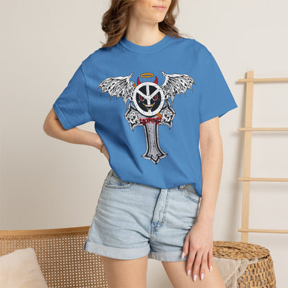 Blxph3my Wings and Cross T-shirt