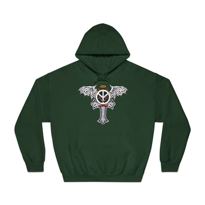 Blxph3my Wings and Cross Adult Hoodie