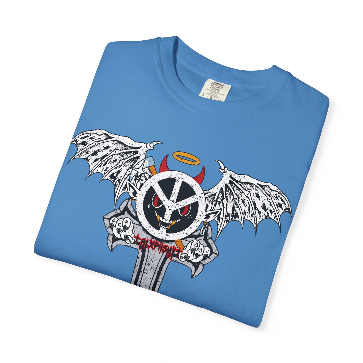 Blxph3my Wings and Cross T-shirt