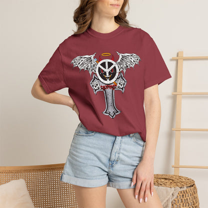Blxph3my Wings and Cross T-shirt