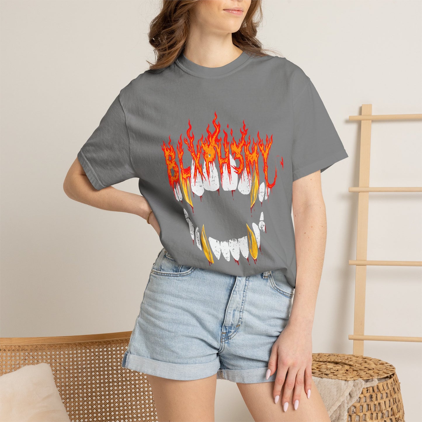 Blxph3my Bloody Fangs T-shirt