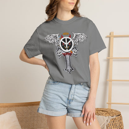 Blxph3my Wings and Cross T-shirt