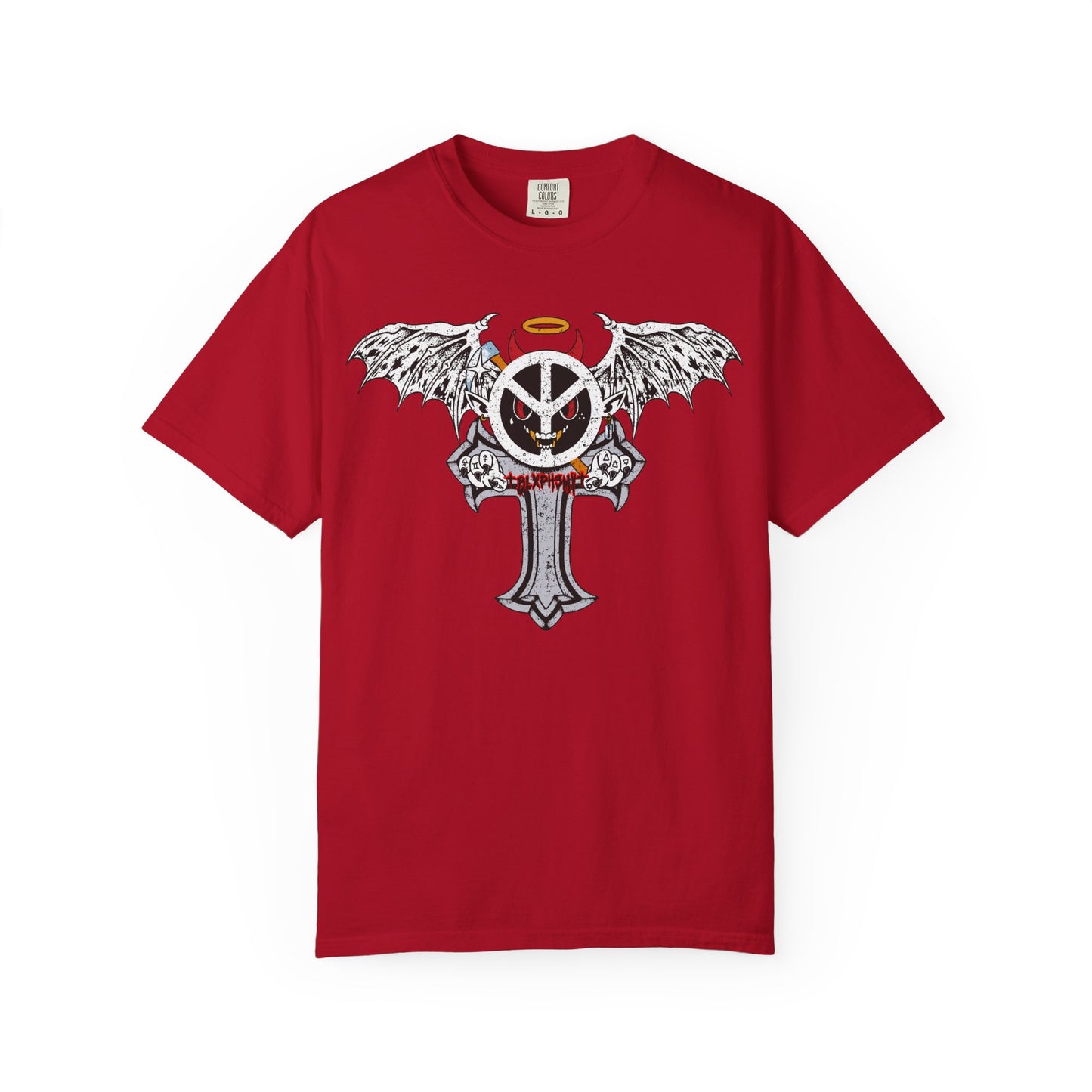Blxph3my Wings and Cross T-shirt