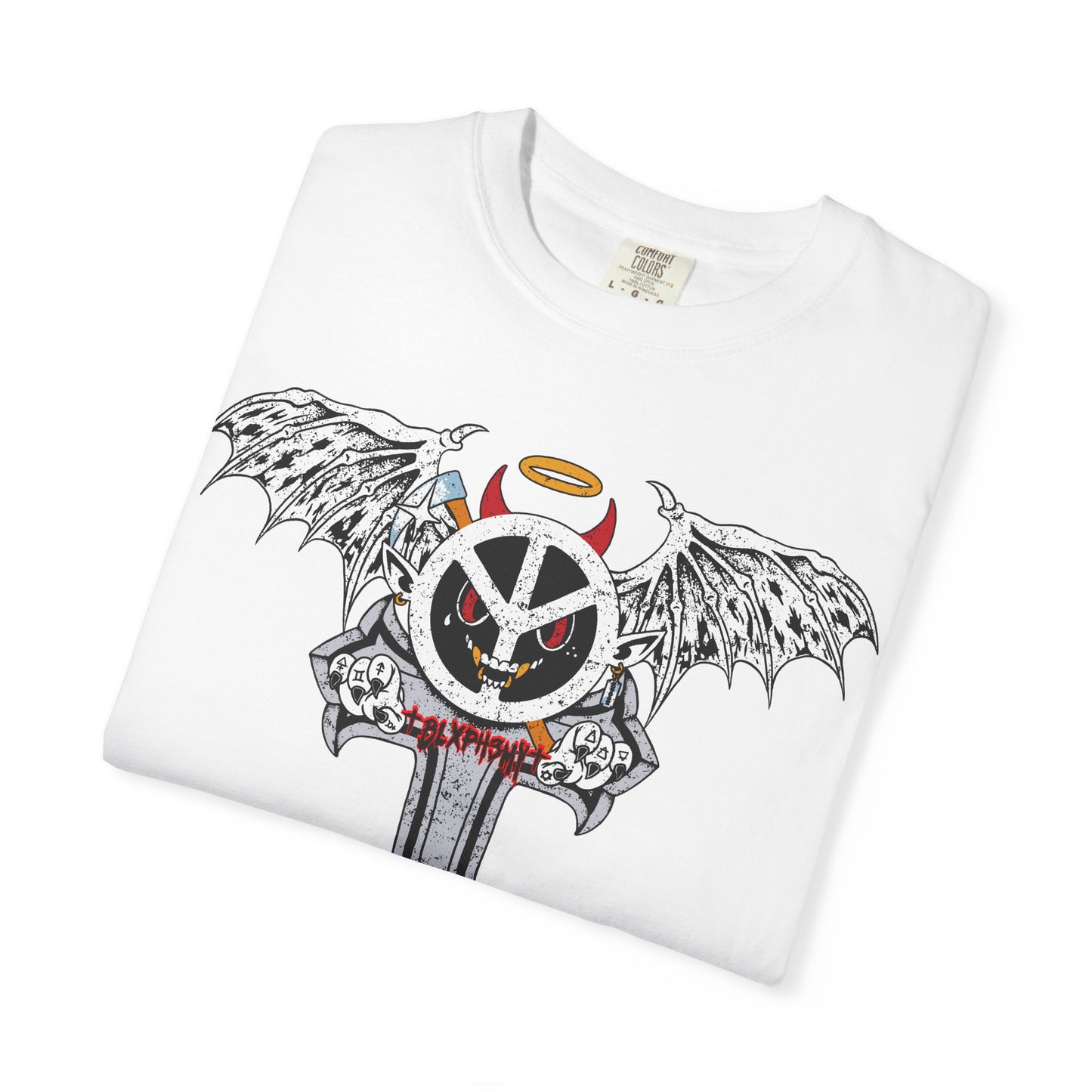 Blxph3my Wings and Cross T-shirt