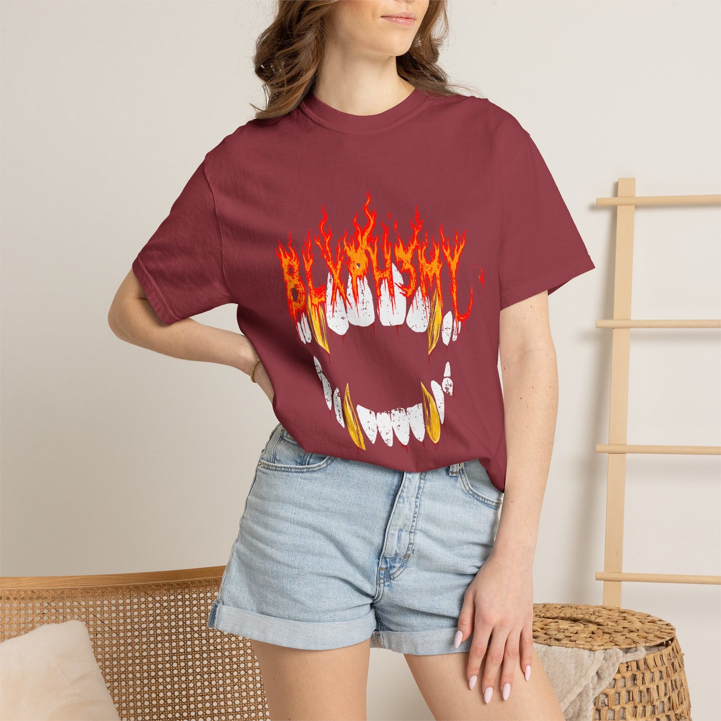 Blxph3my Bloody Fangs T-shirt