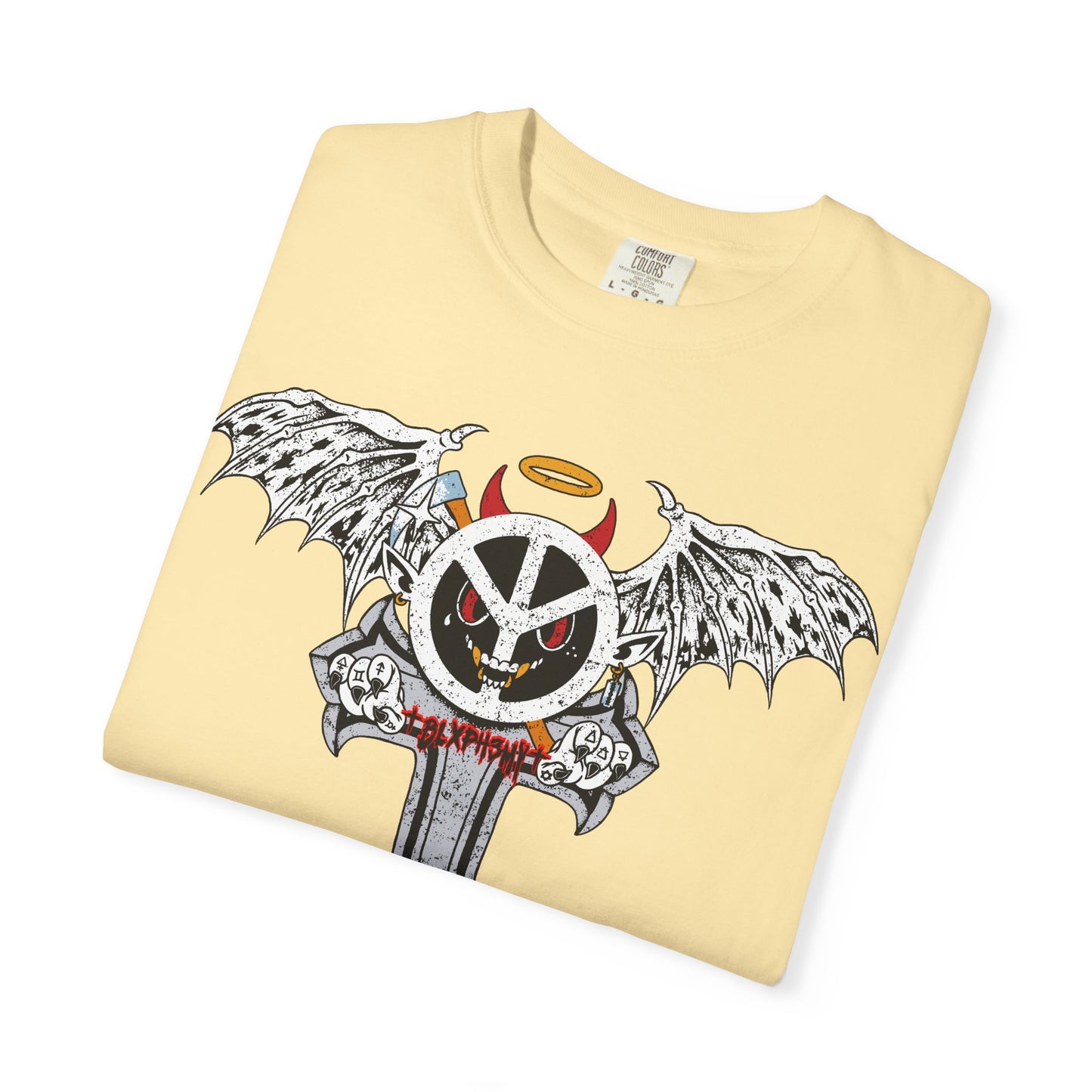 Blxph3my Wings and Cross T-shirt