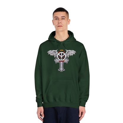 Blxph3my Wings and Cross Adult Hoodie