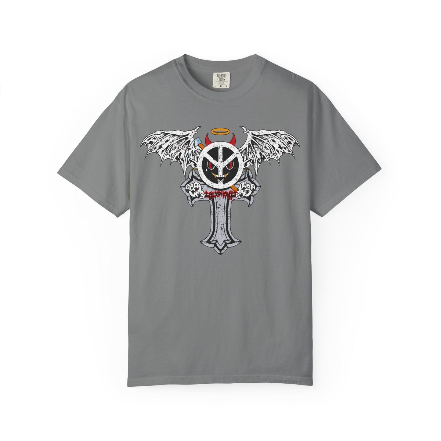 Blxph3my Wings and Cross T-shirt