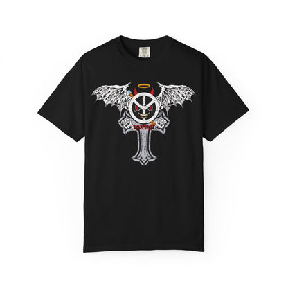 Blxph3my Wings and Cross T-shirt